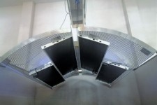Solarium In Acciaio Inox con Pannelli Infrarossi  a Basso Consumo Energetico BLU-FLOW